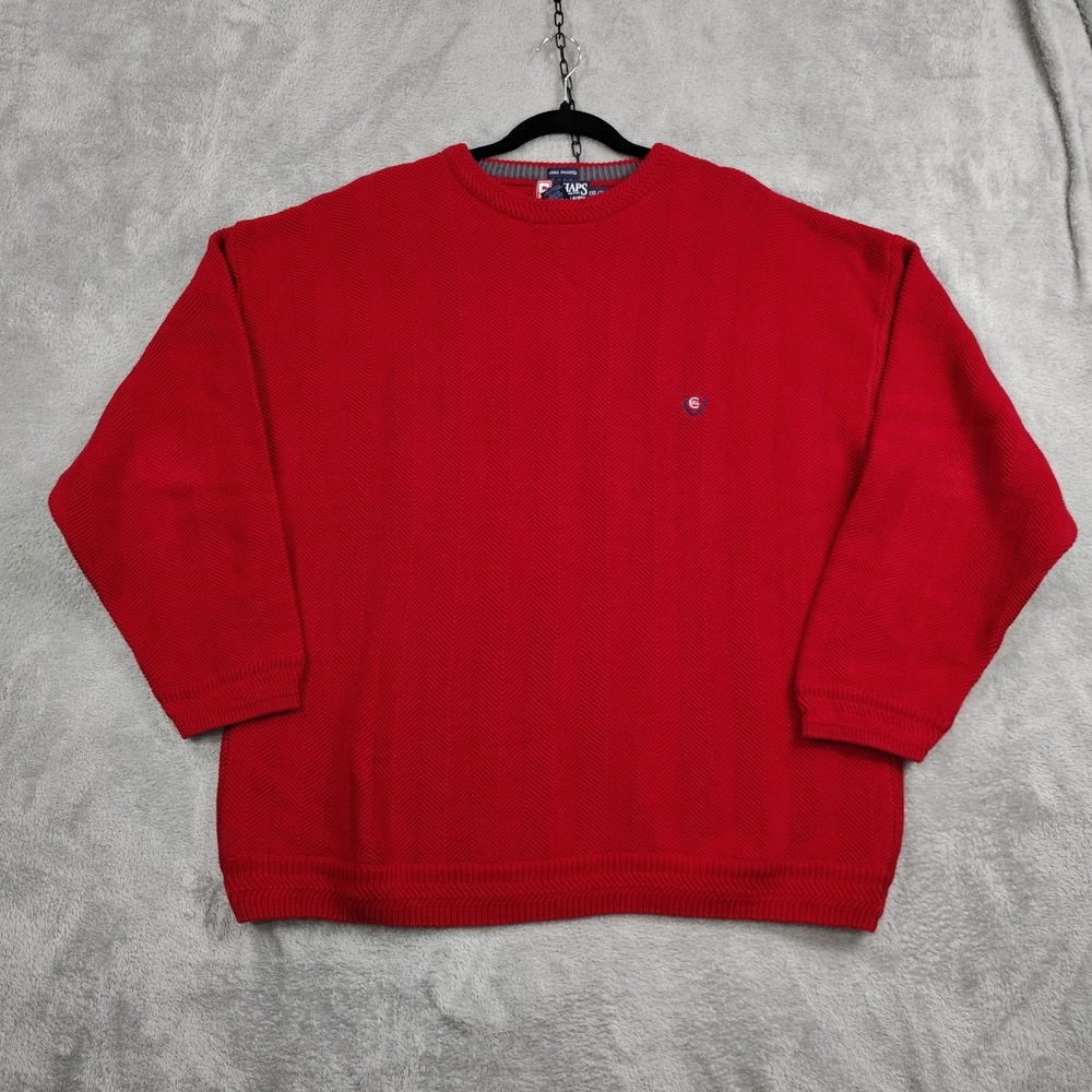 Vintage Chaps Ralph Lauren Sweater Mens 2X XXL Hand Framed Herringbone Chevron